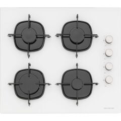 Silverline Beyaz Cam Ankastre Set 3490 Oslo Davlumbaz - CS5335W01 Ocak - BO65E4W01 Fırın
