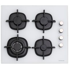 Silverline BO6504W01 - CS5429W01 - 3457 Soho 60 cm Beyaz Cam Ankastre Set