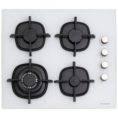 Silverline BO6502W02 - CS5429W01 - 3457 Soho 60 cm Beyaz Cam Ankastre Set