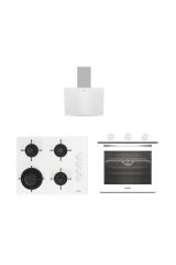 Altus ALA 321 W Fırın 189 DW Ocak 570 W Davlumbaz Beyaz Ankastre Set