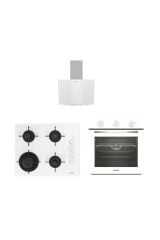 Altus ALA 321 W Fırın 189 DW Ocak 570 W Davlumbaz Beyaz Ankastre Set