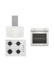 Altus Beyaz Ankastre Set Ala 310HW Fırın - ALA 159 Dhw Ocak - ALA 510 W Davlumbaz