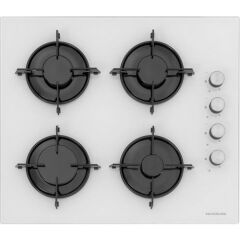 Silverline 3481 Flam - CS5349W01 - BO65E1W01 Beyaz Cam Ankastre Set