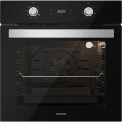 Silverline BO6504B01-CS5429B01-3420 Classy Siyah Cam Ankastre Set