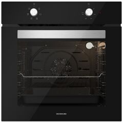 Silverline BO6501B01 - CS5429B01 - 3457 Soho 60 Siyah Cam Ankastre Set