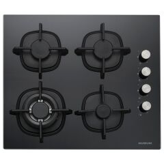 Silverline BO6501B01 - CS5429B01 - 3457 Soho 60 Siyah Cam Ankastre Set