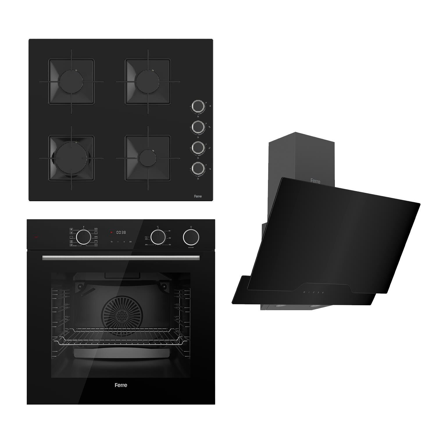 Ferre Steamart Ss Serisi Siyah Set (ss205 + Xe64cs +d063 )