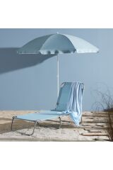 Blooma Katlanabilir Su Mavisi Şezlong