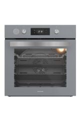 Silverline BO65P4S01 Buhar Destekli + Airfryer Özellikli Ankastre Fırın Gri Antrasit Cam
