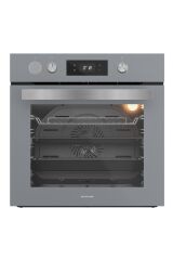 Silverline BO65P4S01 Buhar Destekli + Airfryer Özellikli Ankastre Fırın Gri Antrasit Cam