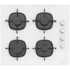 Silverline BO6502W02 - CS5343W01 - 3420 Classy 60 Beyaz Cam Ankastre Set