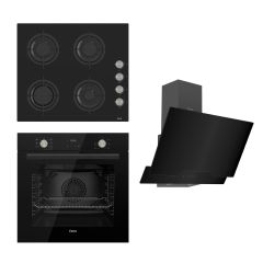 Ferre Flowart Serisi Siyah Set (cs205 + Qms63cs +d063 )