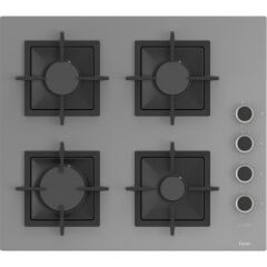 Ferre SC208 Gri Cam Ankastre Ocak (Döküm Izgara)