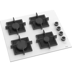 Ferre SC206 Beyaz Cam Ankastre Ocak (Döküm Izgara)