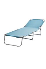 Blooma Katlanır Mavi Şezlong, Kamp Yatağı, Katlanabilir Su Mavisi Şezlong