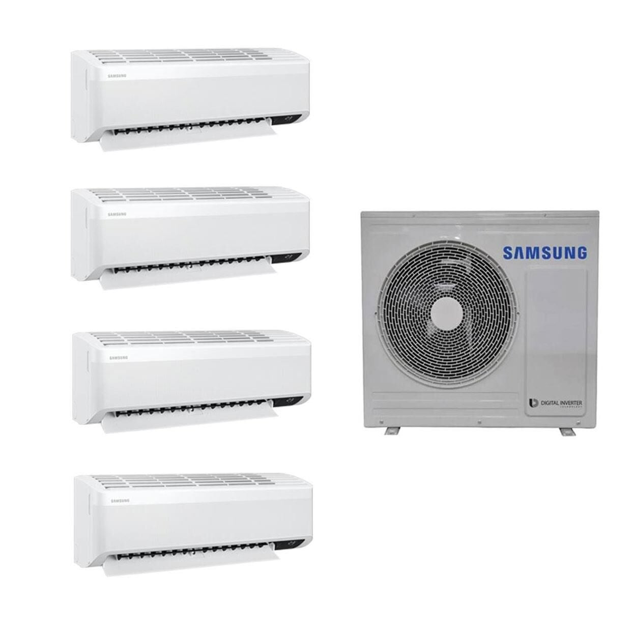 Samsung Wind Free Multi 1+4 AJ080TXJ4KH/EA 7+9+9+18 İç 8 kw Dış Ünite