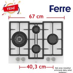 Ferre Flowart Serisi Beyaz Set (ED076+ QMS63CB +D064 )