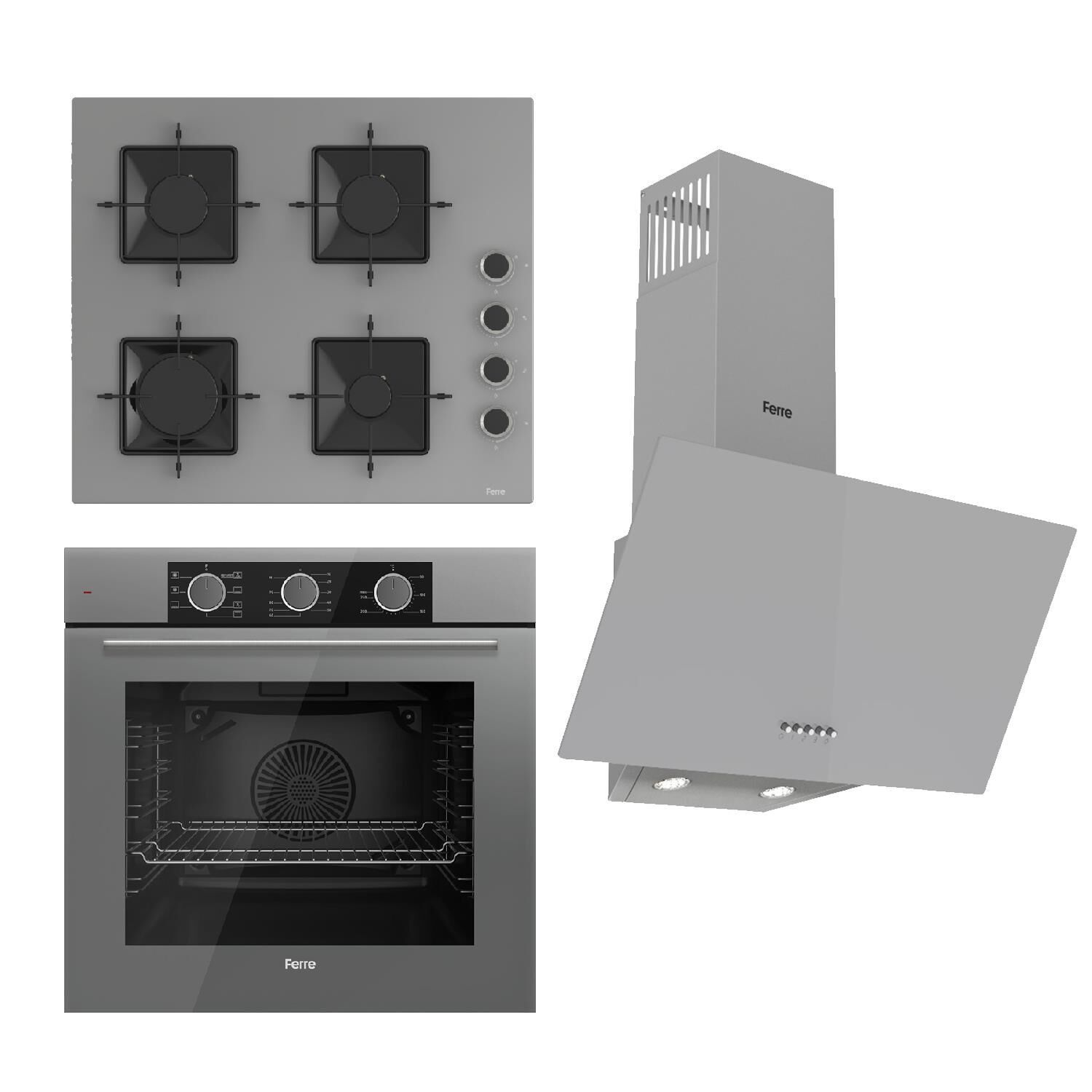 Ferre Fryart Basic Ss Serisi Gri Set (ss208 + Qxe62cpr +d088 )