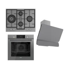 Ferre Flowart Serisi Gri Set (ED078+ QMS63CPR +D082 )