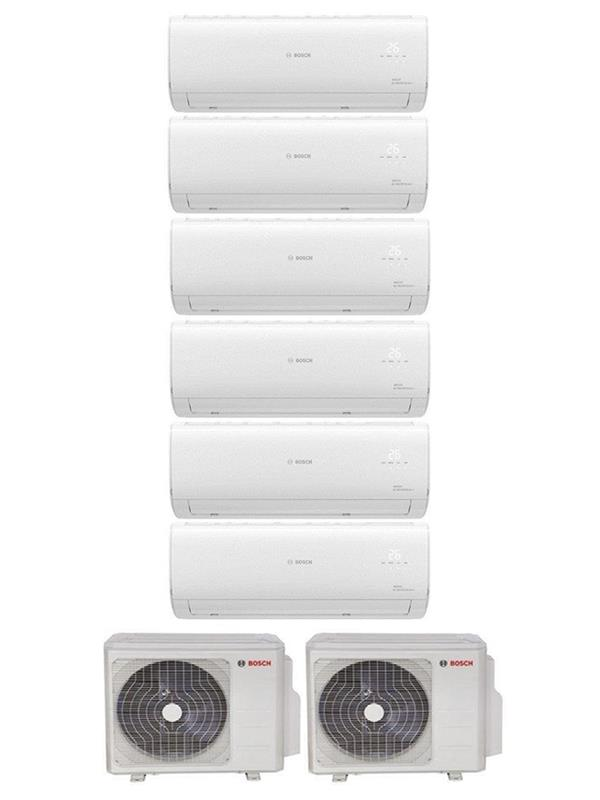 Bosch Multi Split İnverter Klima 54000 Btu Dış (36+18) + 6 İç Ünite 12000 + 12000 + 12000 + 12000 + 12000 + 12000 Btu