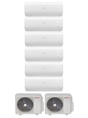 Bosch Multi Split İnverter Klima 54000 Btu Dış (36+18) + 6 İç Ünite 12000 + 12000 + 12000 + 12000 + 12000 + 12000 Btu