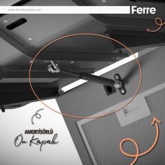 Ferre Fryart Serisi Airfry Pişirme Gri Set (ED078 + XE63CPR +D082 )