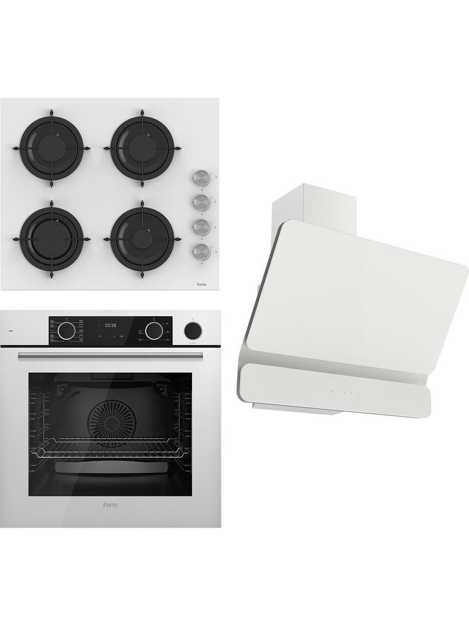 Ferre Steamart&fryart Serisi Buharlı Pişirme Beyaz Set (CS206 + XE64CB +D081 )