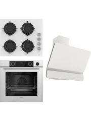 Ferre Steamart&fryart Serisi Buharlı Pişirme Beyaz Set (CS206 + XE64CB +D081 )