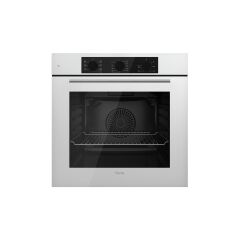 Ferre Yeni Seri Flowart Beyaz Cam Ankastre Set (QBL62CB + CS206-FA + D087)