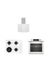 Altus ALA 322 W Fırın 189 DW Ocak 570 W Davlumbaz Beyaz Ankastre Set