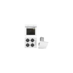 Silverline Beyaz Cam Ankastre Set BO65E1W01 - CS5349W01 - 3420 Classy