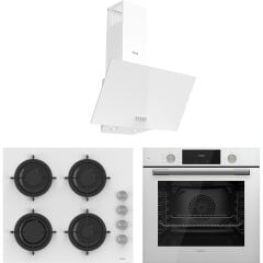 Ferre White Duplin Ankastre Set( D087+CS206+QMS63CB )