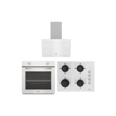 Altus Beyaz Cam Ankastre Set (Ala 310HW - Ala 159 Dhw - Ala 525 W)