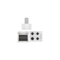 Altus Beyaz Cam Ankastre Set (Ala 310HW - Ala 159 Dhw - Ala 525 W)