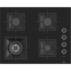 Ferre SC405 65 cm Wok Gözlü Siyah Cam Ankastre Ocak (Döküm Izgara)