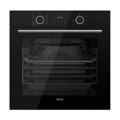 Ferre 2'Li Siyah Cam Ankastre Set Ms261 Vitroseramik Elektrikli Ocak - XE63CS Fryart Fırın