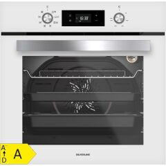 Silverline BO6504W01 - CS5335W01 Beyaz Cam Ankastre Set