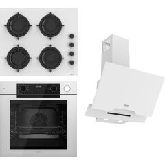 Ferre Steamart-Fryart-Sılentart Serisi Beyaz Set (CS206-FA + QEP64CB +D064-SA ) - Emaye Izgara