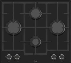 Ferre LN385 Döküm Izgaralı Önden Düğmeli Siyah Ankastre Ocak