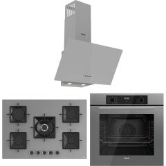 Ferre Flowart Florenz Essential Gri 3'lü Ankastre Set ( QBL63CPR-SS038-D088 )